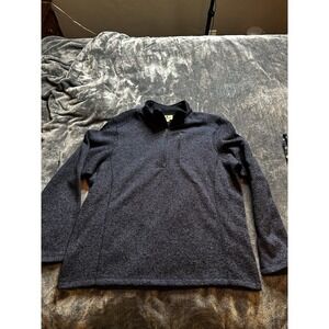 Woolrich Jacket Pullover Sweater Mens XXL Fleece Quarter Zip Navy‎